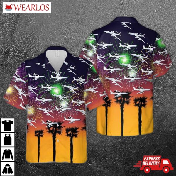 Boeing E-3 Sentry Us Air Force Hawaiian Shirt