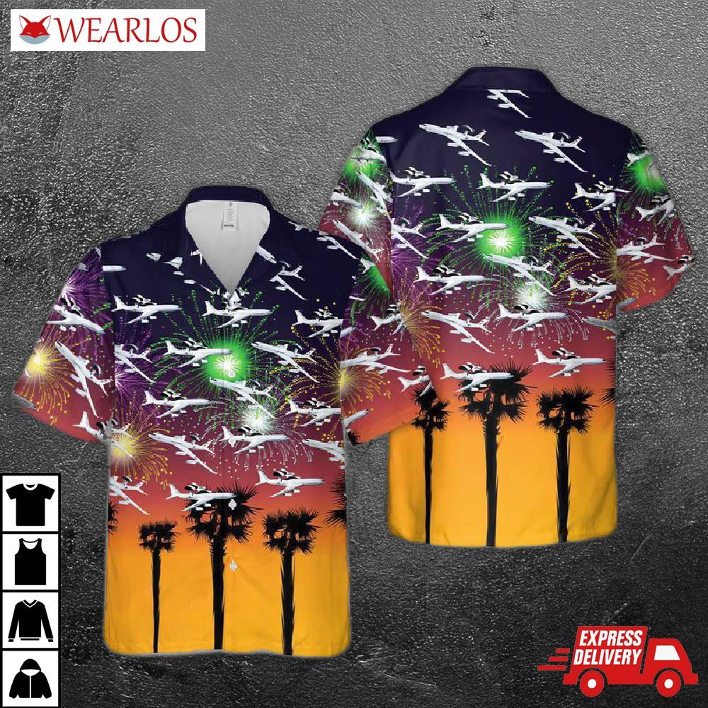 Boeing E-3 Sentry Us Air Force Hawaiian Shirt