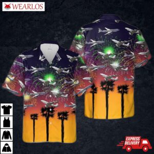 Boeing E-8c Us Air Force Hawaiian Shirt