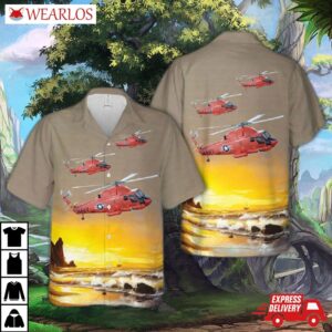 Kaman Uh-2b Seasprite Hawaiian Shirt
