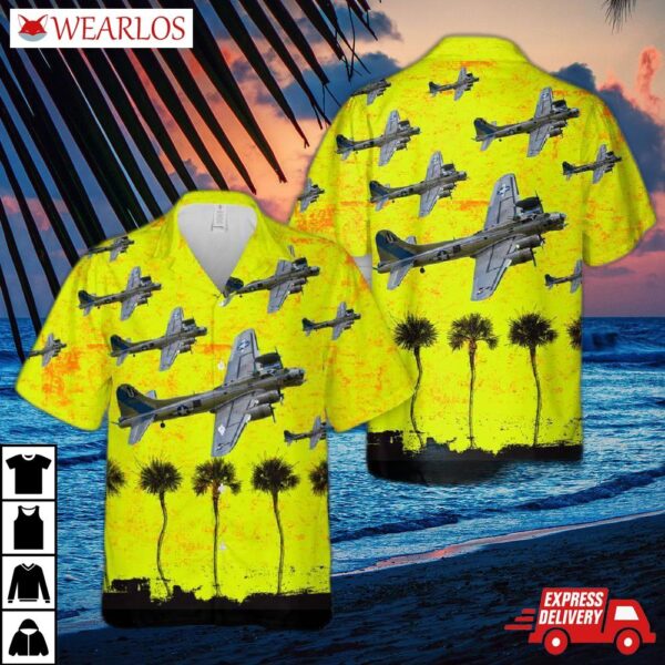 Us Air Force Boeing B-17 Flying Fortress Hawaiian Shirt