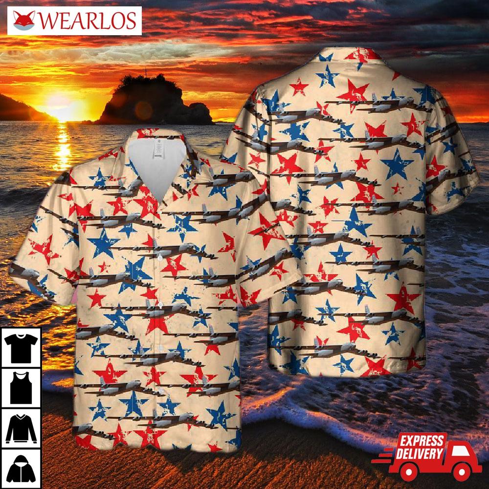 Us Air Force Boeing B-52h Stratofortress Hawaiian Shirt