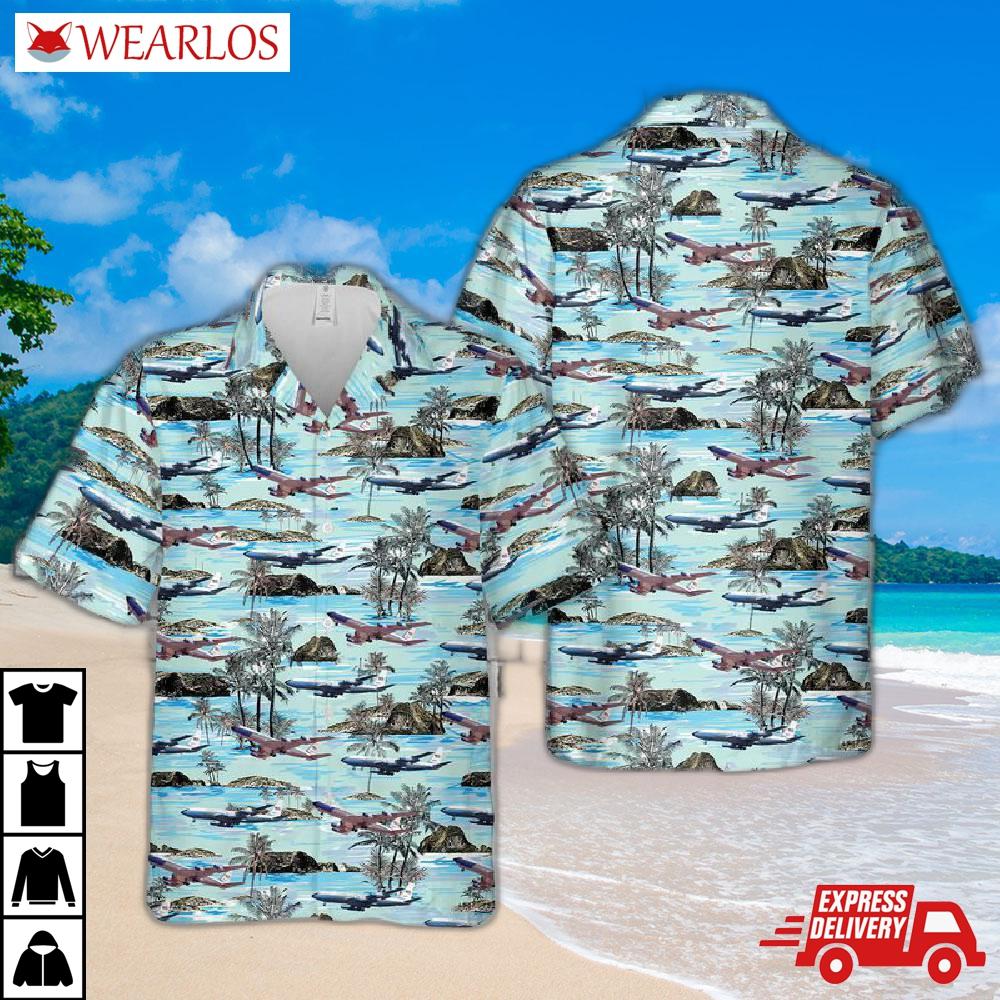 Us Air Force Boeing C-137 Stratoliner Hawaiian Shirt