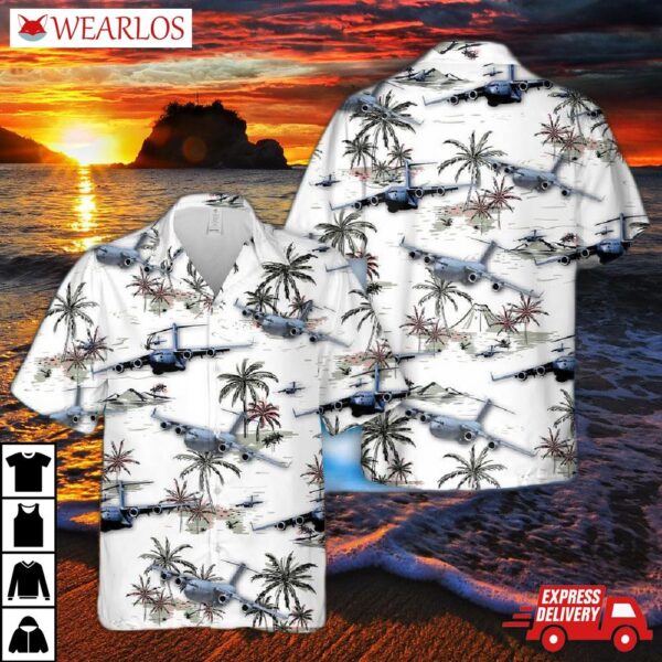 Us Air Force Boeing C-17 Globemaster 3D Hawaiian Shirt