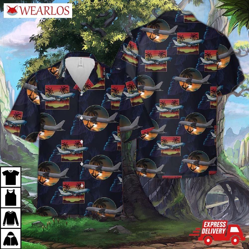Us Air Force Boeing Kc-46 Pegasus Hawaiian Shirt
