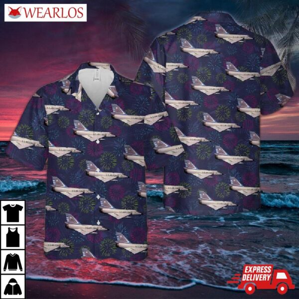 Us Air Force Convair F-106 Delta Dart 4th Of July Hawaiian Shirt