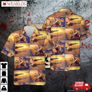 Us Air Force Convair F-106 Delta Dart Hawaiian Shirt