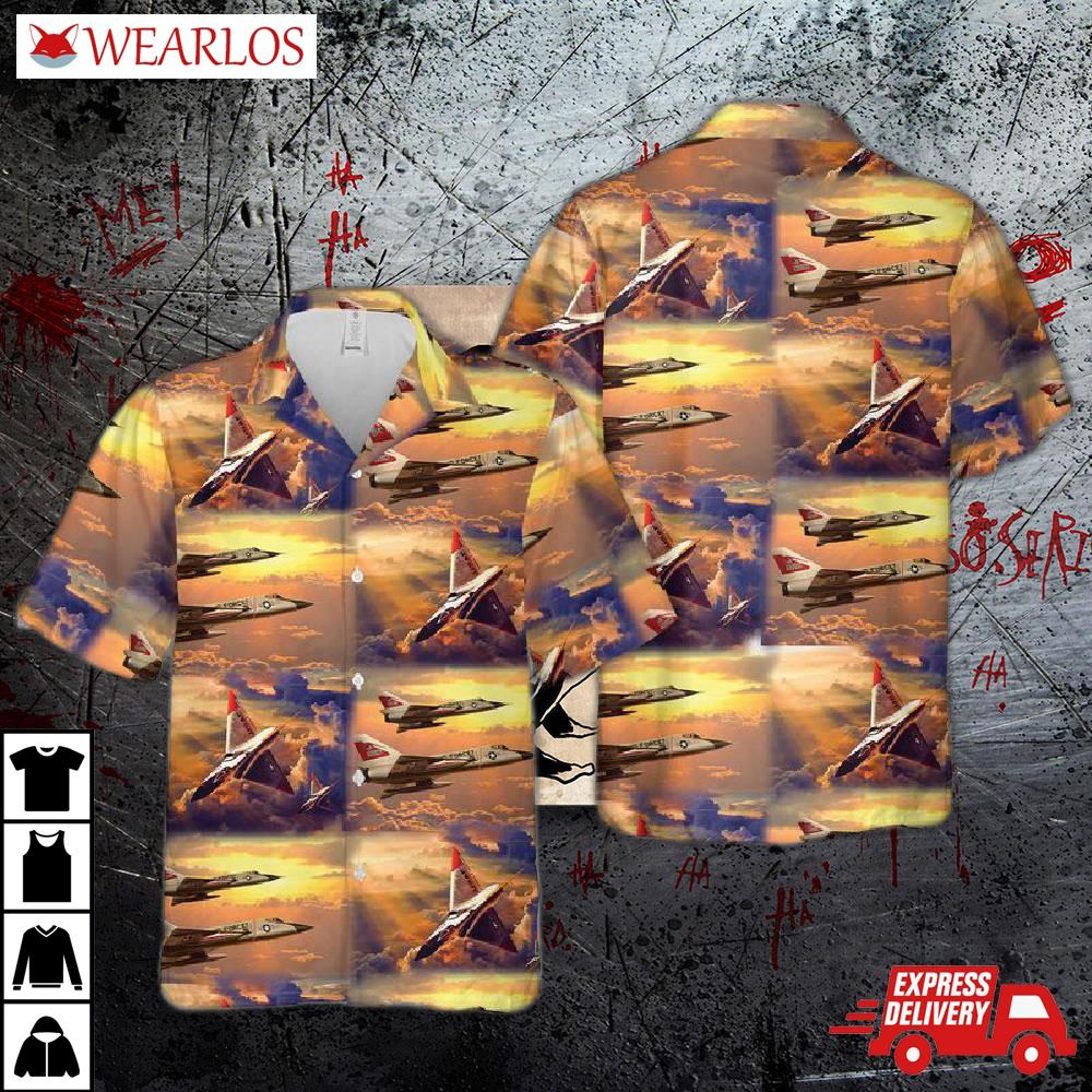 Us Air Force Convair F-106 Delta Dart Hawaiian Shirt