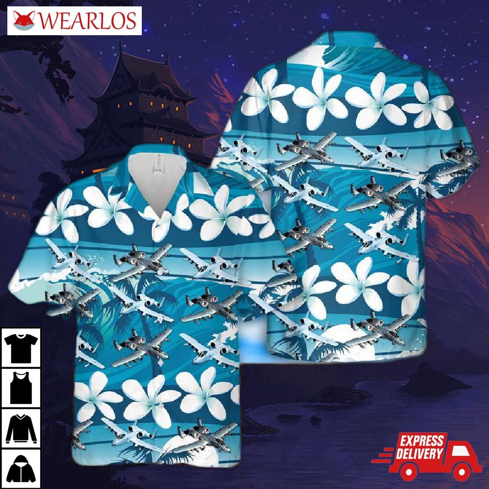 Us Air Force Fairchild Republic A-10 Thunderbolt Ii Hawaiian Shirt