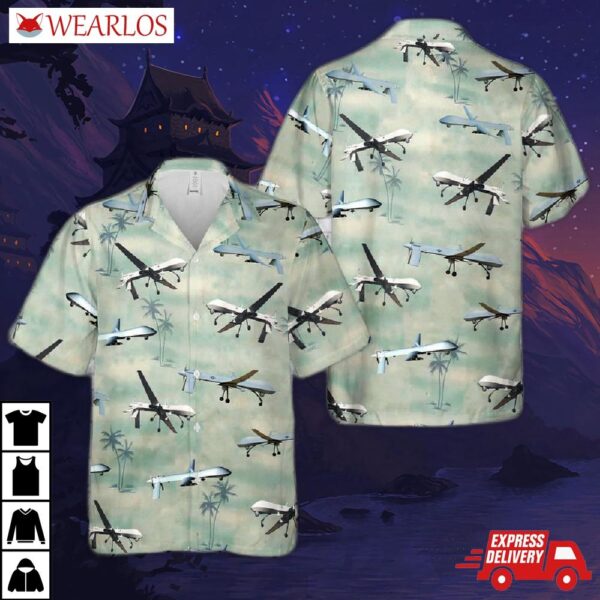 Us Air Force General Atomics Mq-1 Predator Hawaiian Shirt