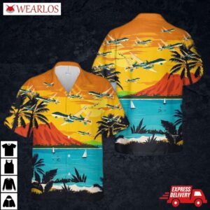 Us Air Force General Atomics Mq-9 Reaper Hawaiian Shirt