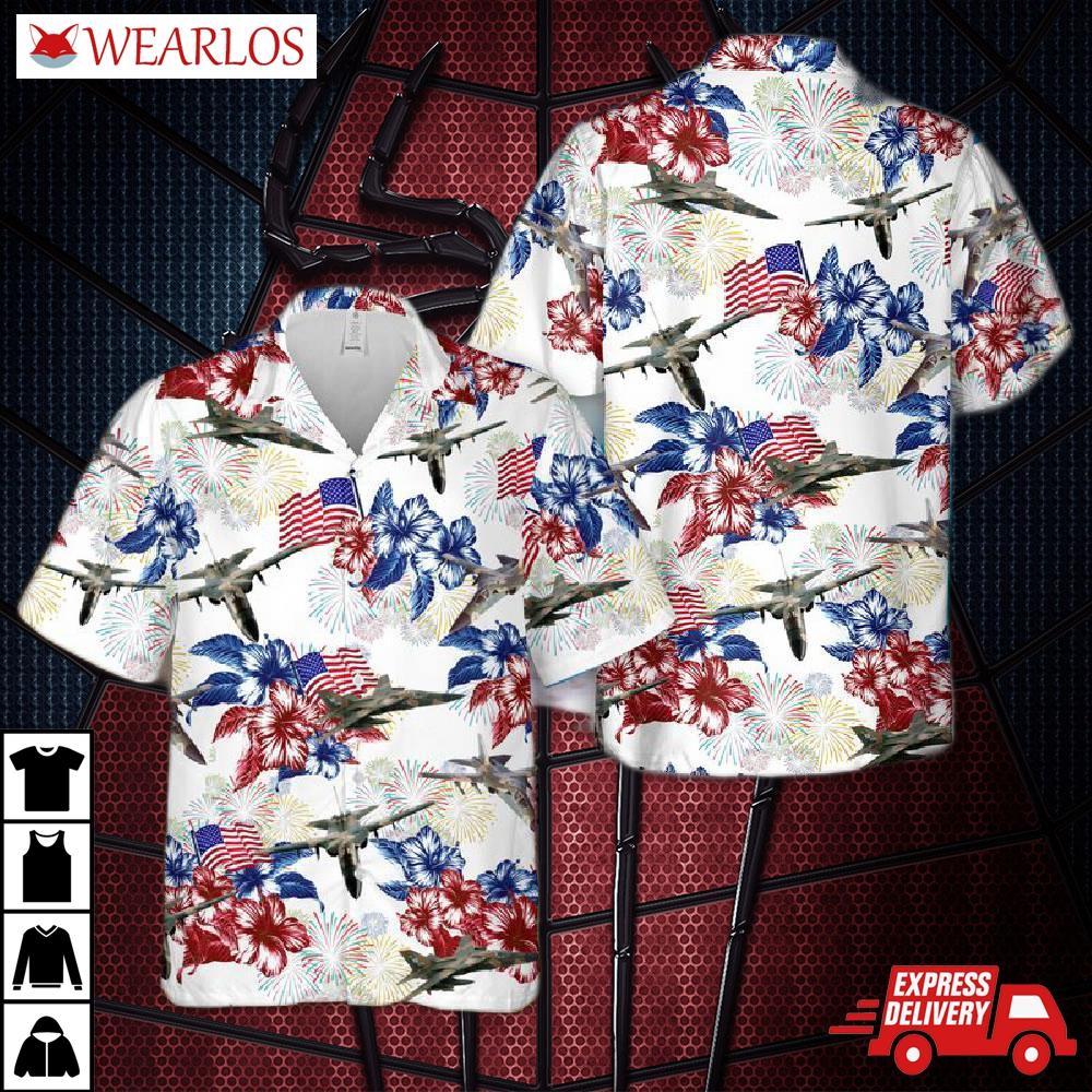 Us Air Force General Dynamics F-111 Aardvark 4th Of July Hawaiian Shirt