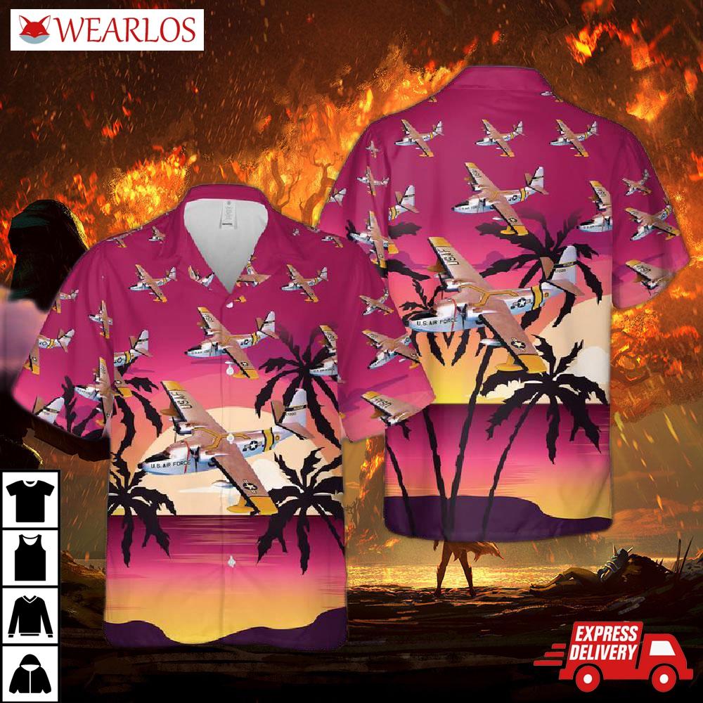 Us Air Force Grumman Hu-16 Albatross Hawaiian Shirt