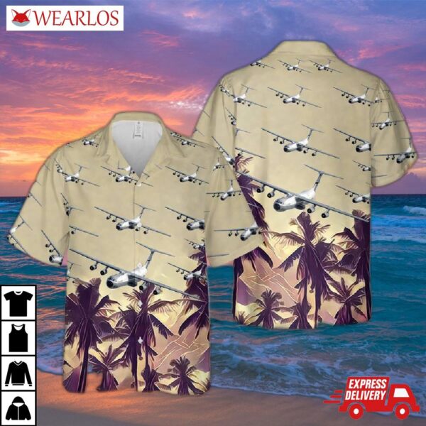 Us Air Force Hanoi Taxi (lockheed C-141 Starlifter) Hawaiian Shirt