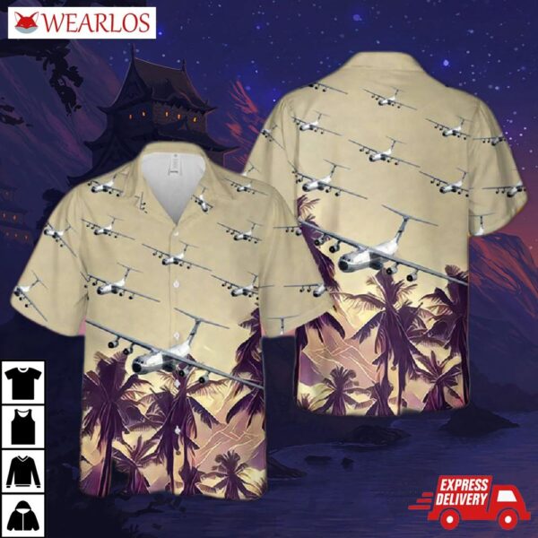 Us Air Force Hanoi Taxi (lockheed C-141 Starlifter) Hawaiian Shirt