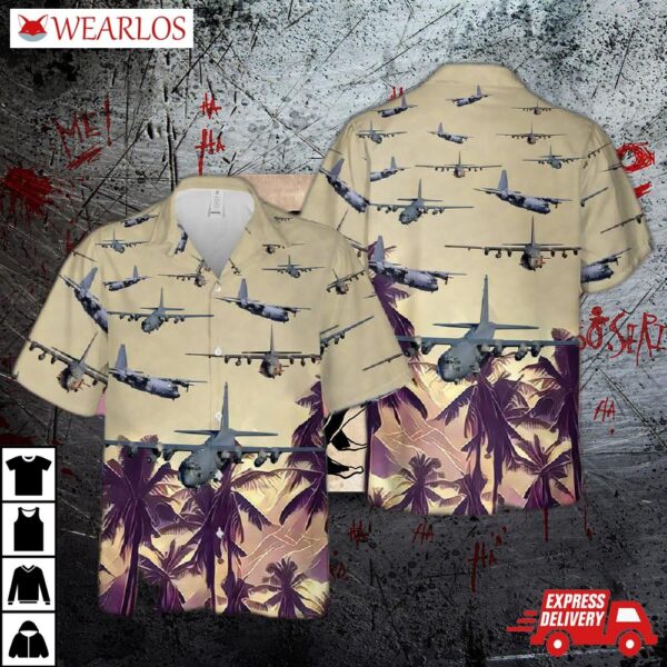 Us Air Force Lockheed Ac-130 Hawaiian Shirt