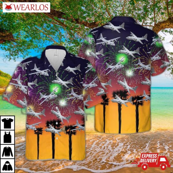 Us Air Force Lockheed C-130 Hercules Hawaiian Shirt
