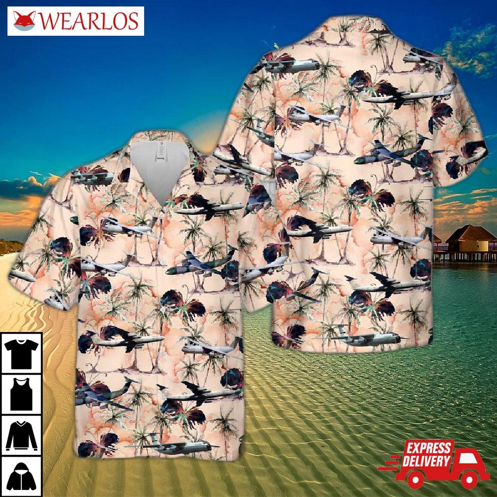 Us Air Force Lockheed C-141b Starlifter Hawaiian Shirt