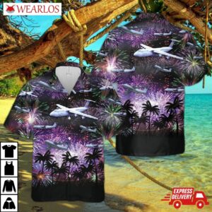 Us Air Force Lockheed C-5 Galaxy 4th Of July Hawaiian Shirt