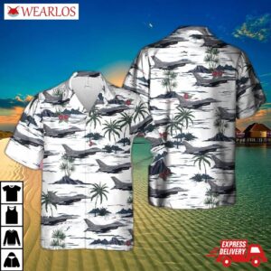 Us Air Force Lockheed F-16cm Fighting Falcon Hawaiian Shirt