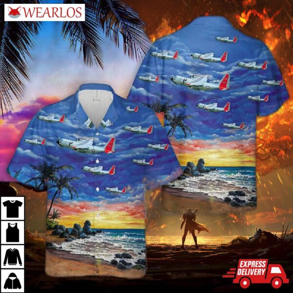 Us Air Force Lockheed Lc-130 Hawaiian Shirt