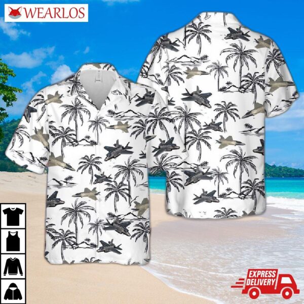 Us Air Force Lockheed Martin F-35 Lightning Ii Hawaiian Shirt