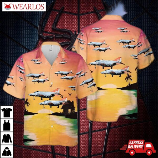 Us Air Force Qf-4 Aerial Target Hawaiian Shirt