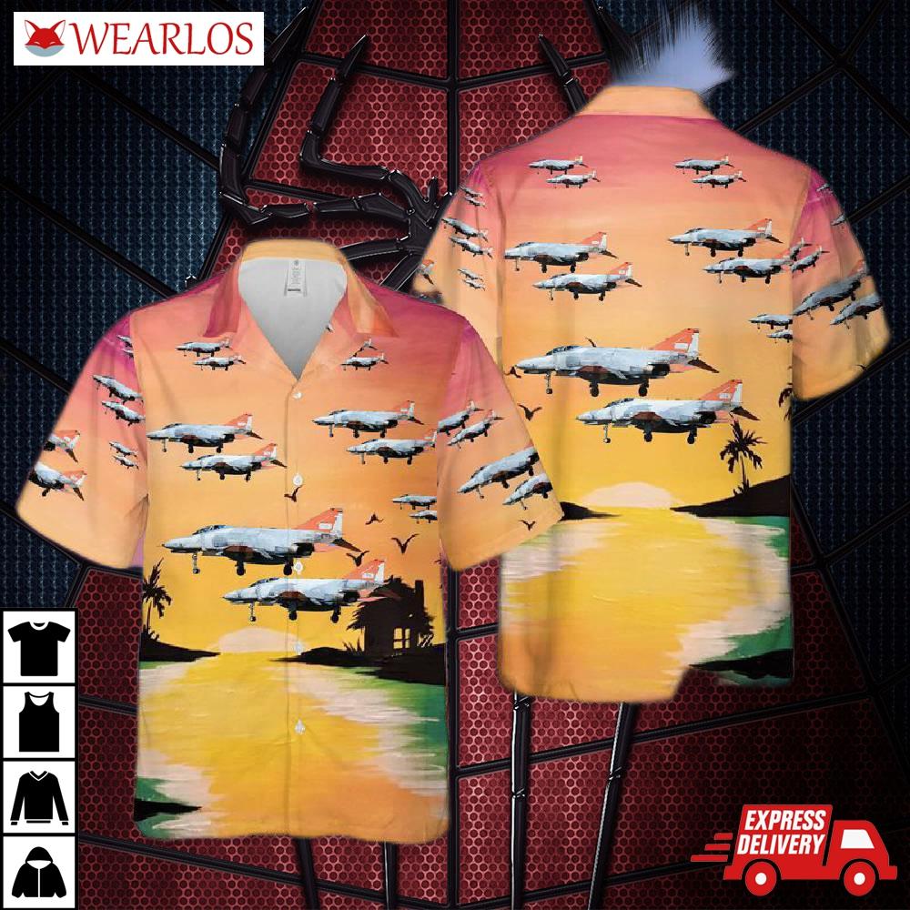 Us Air Force Qf-4 Aerial Target Hawaiian Shirt