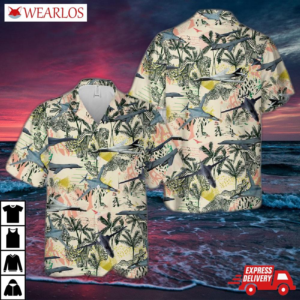 Us Air Force Rockwell B-1 Lancer Hawaiian Shirt