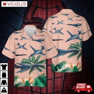 Us Air Force Rockwell B-1 Lancer Hawaiian Shirt