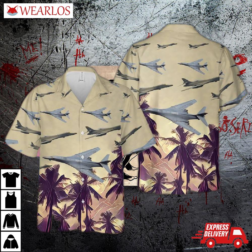 Us Air Force Rockwell B-1 Lancer Hawaiian Shirt