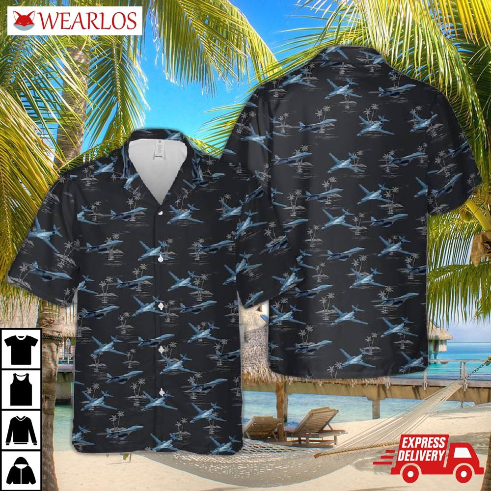 Us Air Force Rockwell B-1 Lancer Hawaiian Shirt