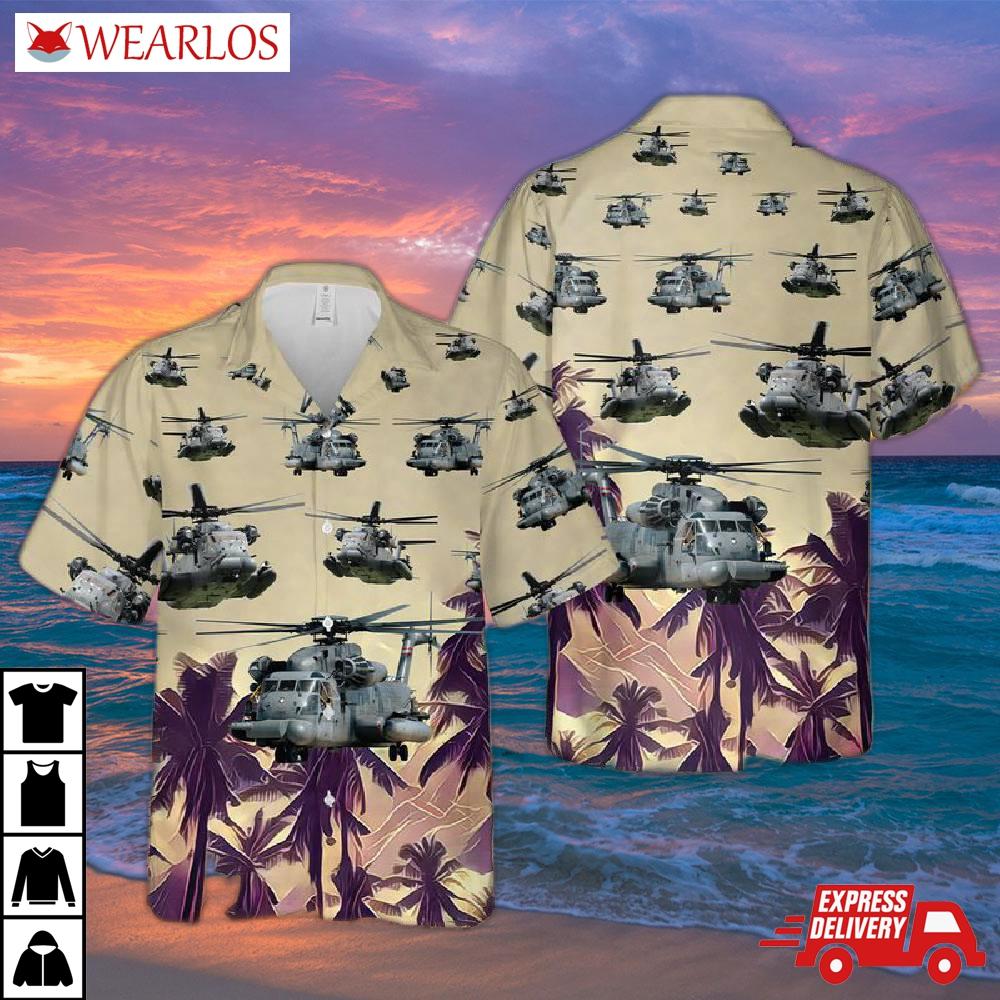 Us Air Force Sikorsky Mh-53 Pave Low Hawaiian Shirt
