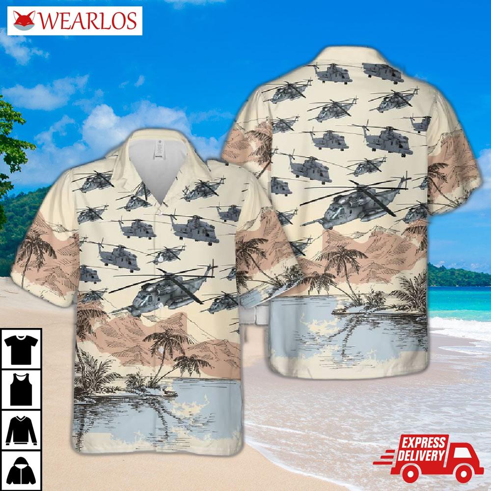 Us Air Force Sikorsky Mh-53 Pave Low Hawaiian Shirt