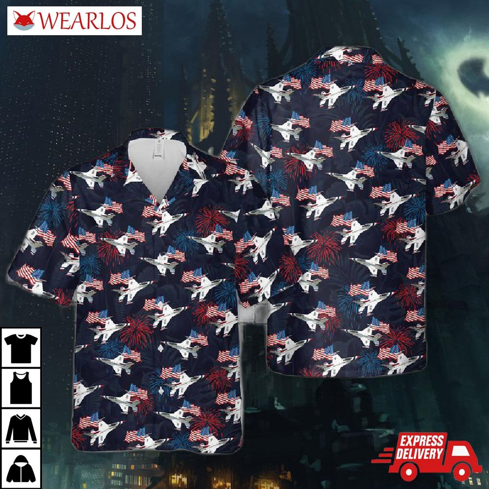 Us Air Force Thunderbirds Hawaiian Shirt