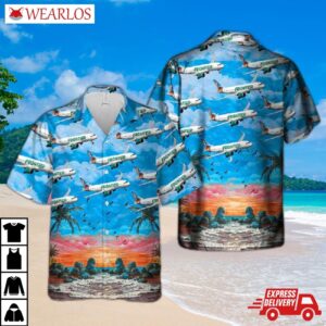 Us Airlines 8 Airbus A320-251n Hawaiian Shirt