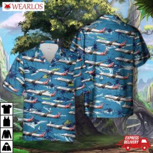 Us Airlines Boeing 787-9 Dreamliner Hawaiian Shirt