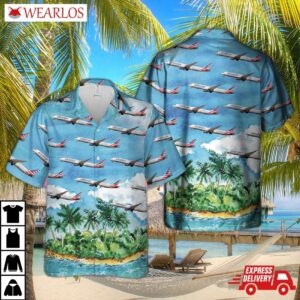 Us Airlines Boeing 787-9 Dreamliner Hawaiian Shirt