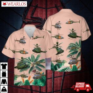 Us Army Bell Oh-58 Kiowa Hawaiian Shirt