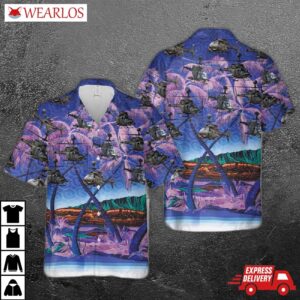 Us Army Bell Oh-58 Kiowa Hawaiian Shirt