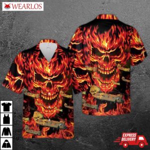 Us Army Boeing Ch-47 Chinook Hawaiian Shirt