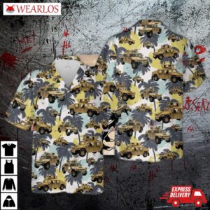 Us Army Hmmwv Humvee Hawaiian Shirt