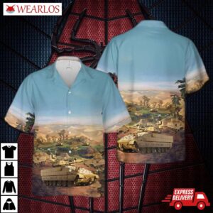 Us Army M2a3 Bradley Hawaiian Shirt