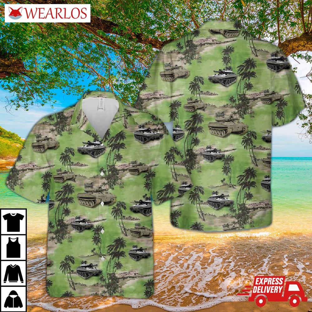 Us Army M551 Sheridan Hawaiian Shirt