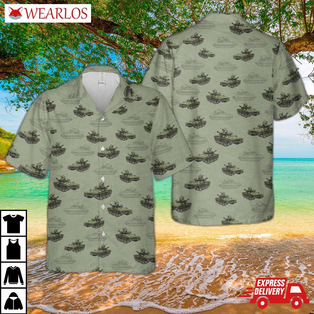 Us Army M551 Sheridan Tank Hawaiian Shirt
