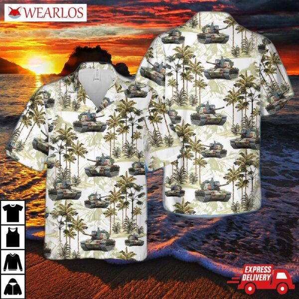 Us Army M60a1 Tank Hawaiian Shirt