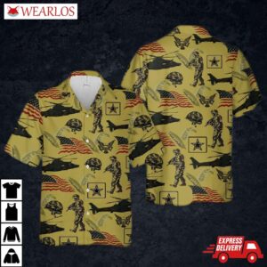 Us Army Short Sleeve Hawaiian Shirt