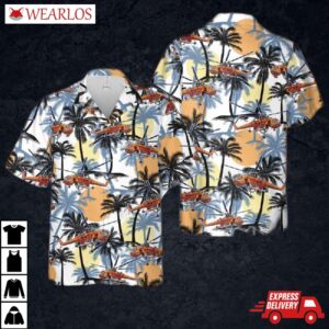 Us Army Sikorsky S-64 Skycrane Helicopter Hawaiian Shirt