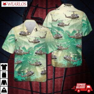 Us Army Uh-1 Huey Hawaiian Shirt