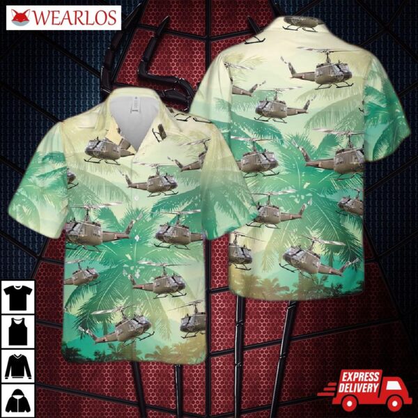 Us Army Uh-1 Huey Hawaiian Shirt